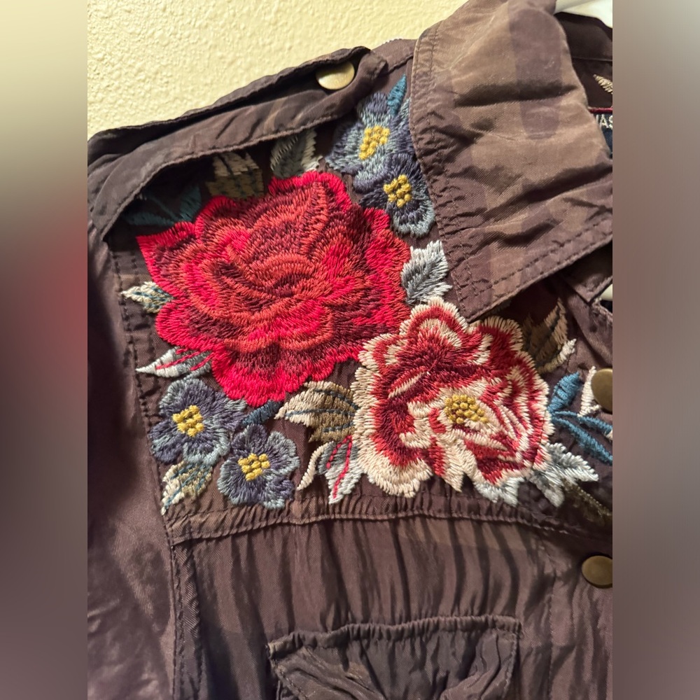Johnny Was Military Jacket - Picture 2 of 5